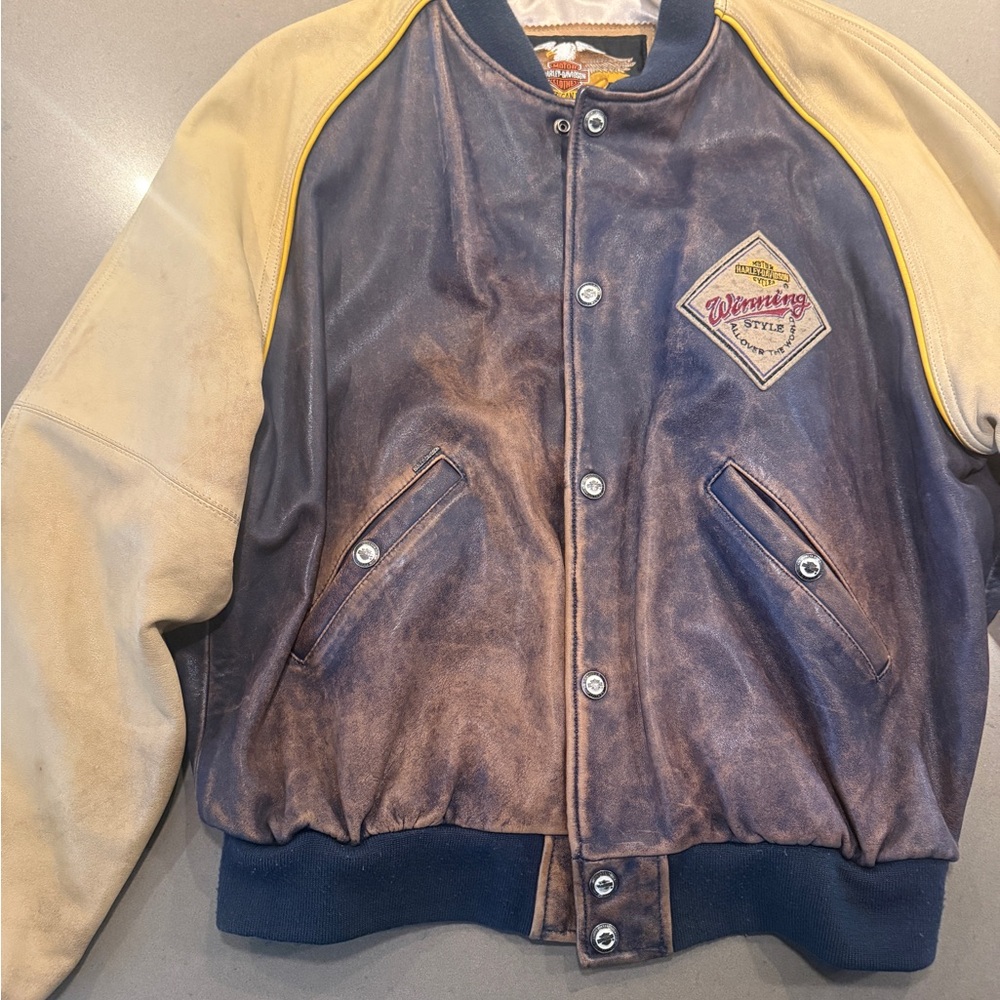 Vintage Harley Davidson Varsity Jacket